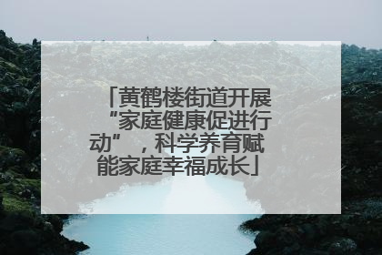 黄鹤楼街道开展“家庭健康促进行动”，科学养育赋能家庭幸福成长