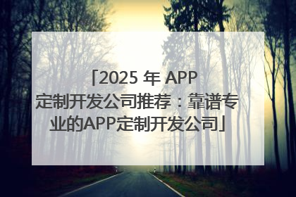2025 年 APP 定制开发公司推荐：靠谱专业的APP定制开发公司