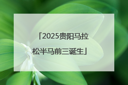 2025贵阳马拉松半马前三诞生
