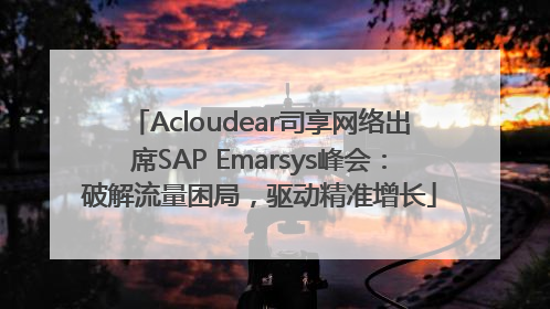 Acloudear司享网络出席SAP Emarsys峰会：破解流量困局，驱动精准增长