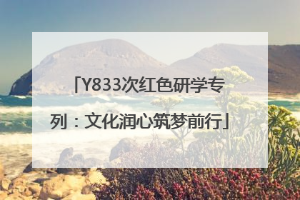 Y833次红色研学专列：文化润心筑梦前行
